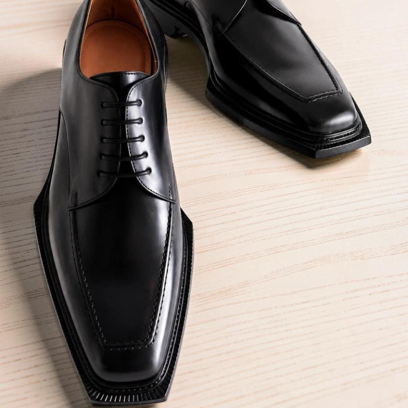 Men’s Black Dress Shoes – Classic Lace-Up Oxford Formal Shoes | Business, Wedding & Office Footwear
