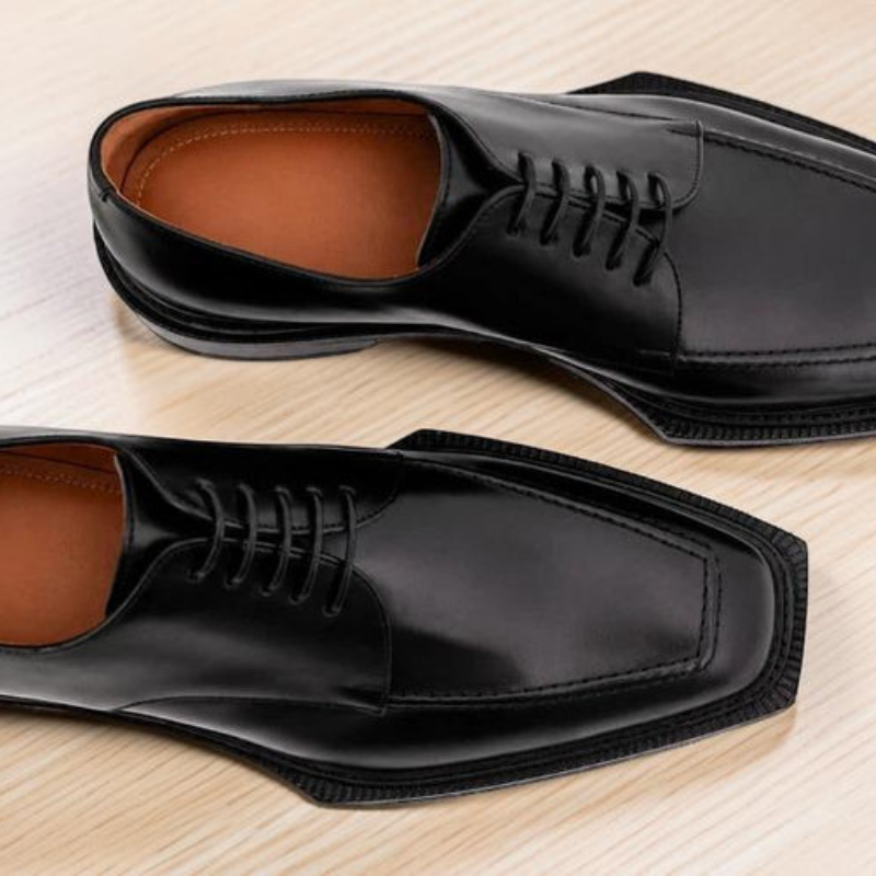 Men’s Black Dress Shoes – Classic Lace-Up Oxford Formal Shoes | Business, Wedding & Office Footwear