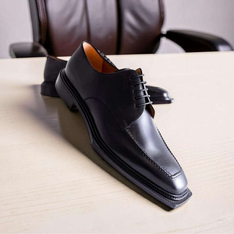 Men’s Black Dress Shoes – Classic Lace-Up Oxford Formal Shoes | Business, Wedding & Office Footwear