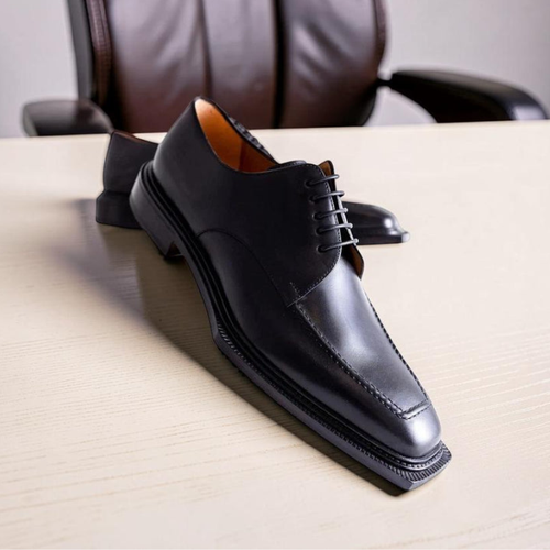 Men’s Black Dress Shoes – Classic Lace-Up Oxford Formal Shoes | Business, Wedding & Office Footwear