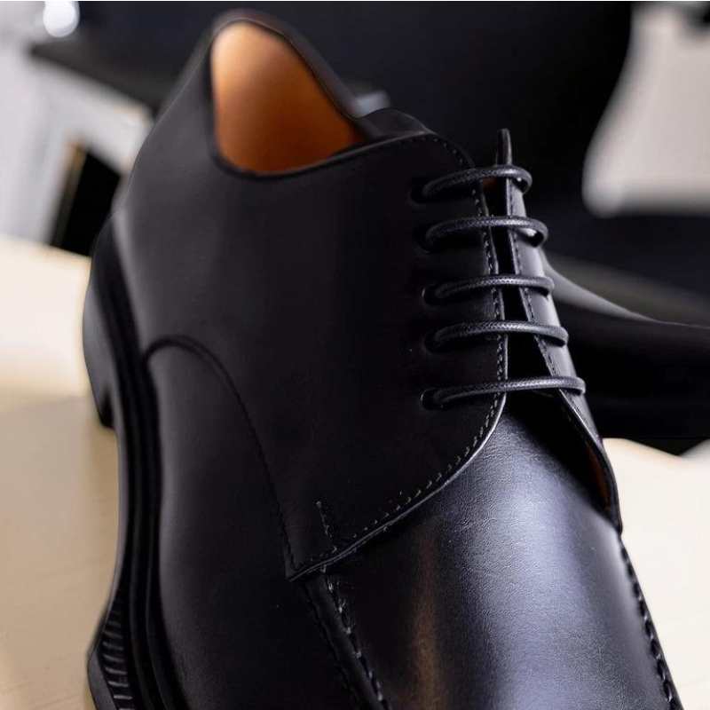 Men’s Black Dress Shoes – Classic Lace-Up Oxford Formal Shoes | Business, Wedding & Office Footwear