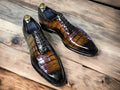 Etsy's Pick Handmade Alligator Leather Oxford Shoes – Whole Cut Lace-Up Dress Shoes Classic Formal Footwear.